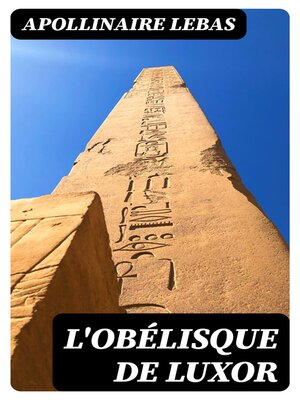 cover image of L'obélisque de Luxor